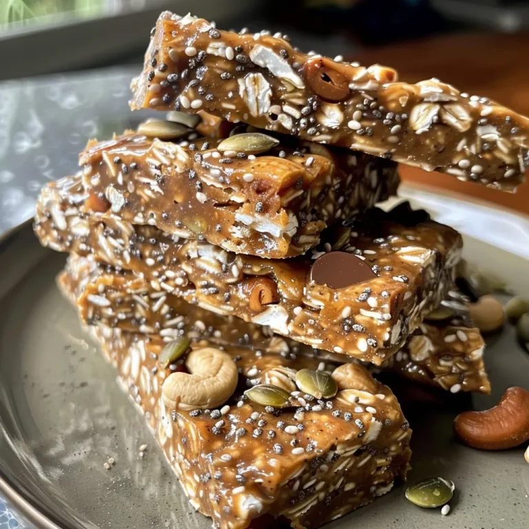 Close-up photo of delicious energy bars made with cashews and dates.