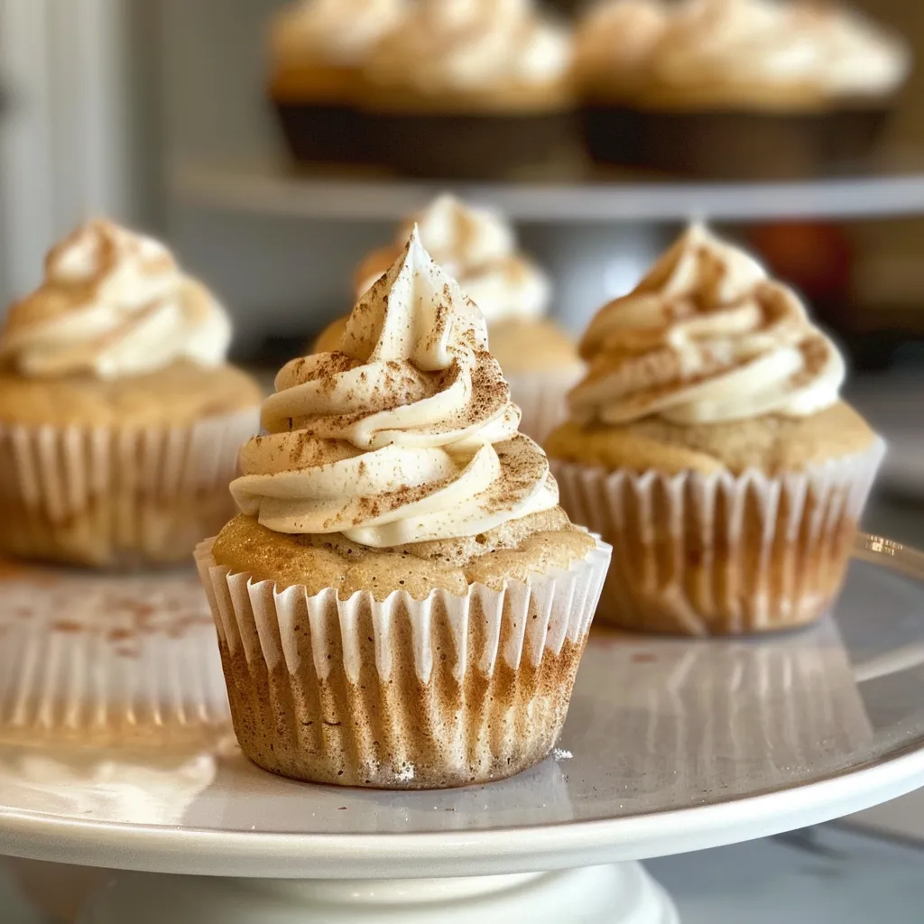 Juicy vanilla cupcakes made with almond flour, showing a creamy frosting and a berry garnish from the side.