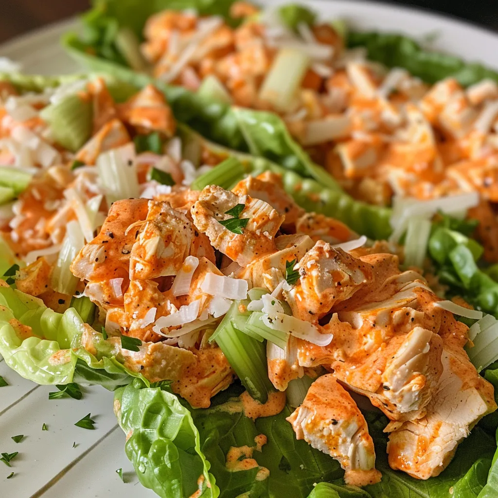 Side view of a juicy Spicy Buffalo Chicken Caesar Wrap showcasing fresh ingredients.