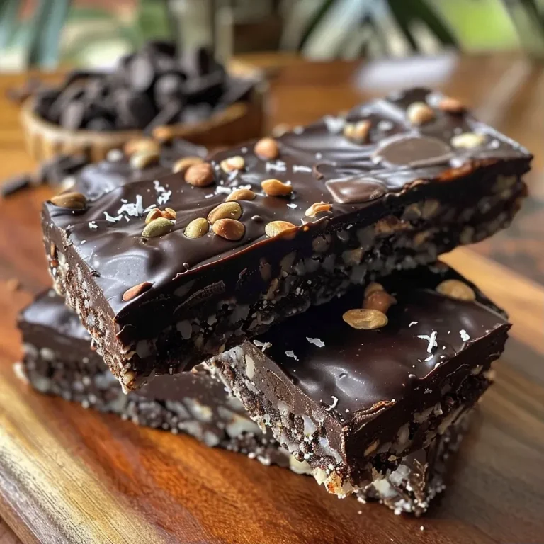 ['Close-up side view of dark chocolate coconut protein bars with a glossy chocolate coating.', 'A succulent dark chocolate coconut protein bar, showcasing coconut flakes and dark chocolate chips.', 'Side view of a dark chocolate coconut protein bar, highlighting its rich texture and ingredients.', 'Dark chocolate coconut protein bars with a shiny exterior and scattered coconut and chocolate chips.']