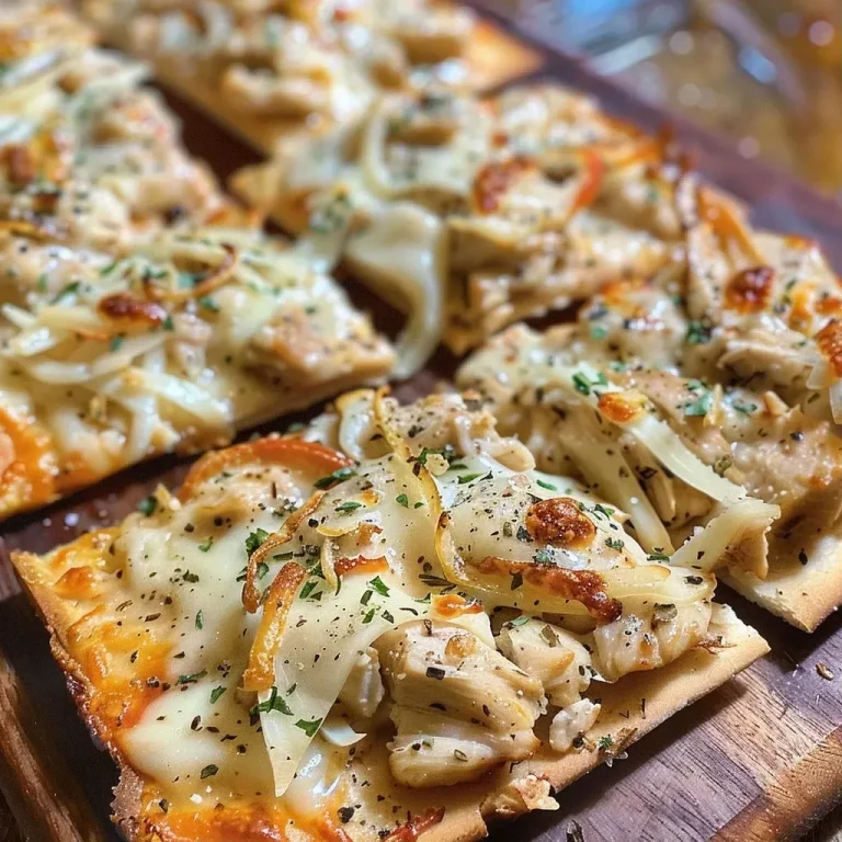 ['Close-up view of a juicy High Protein Chicken Flatbread displaying golden-brown crust and toppings.', 'Side view of a delicious, garnished High Protein Chicken Flatbread highlighting its texture and ingredients.', 'Detailed close-up image of a High Protein Chicken Flatbread showcasing ground chicken filling and cheese.', 'Close-up side shot of a flavorful High Protein Chicken Flatbread with visible spices and toppings.']