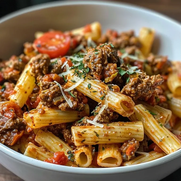 ['Close-up view of creamy beef pasta topped with herbs in a white bowl.', 'Juicy high-protein creamy beef pasta with a sprinkle of Parmesan cheese.', 'Side view of a serving of creamy beef pasta, showcasing its rich texture.', 'Delicious plated high-protein beef pasta with crushed tomatoes and Greek yogurt.']