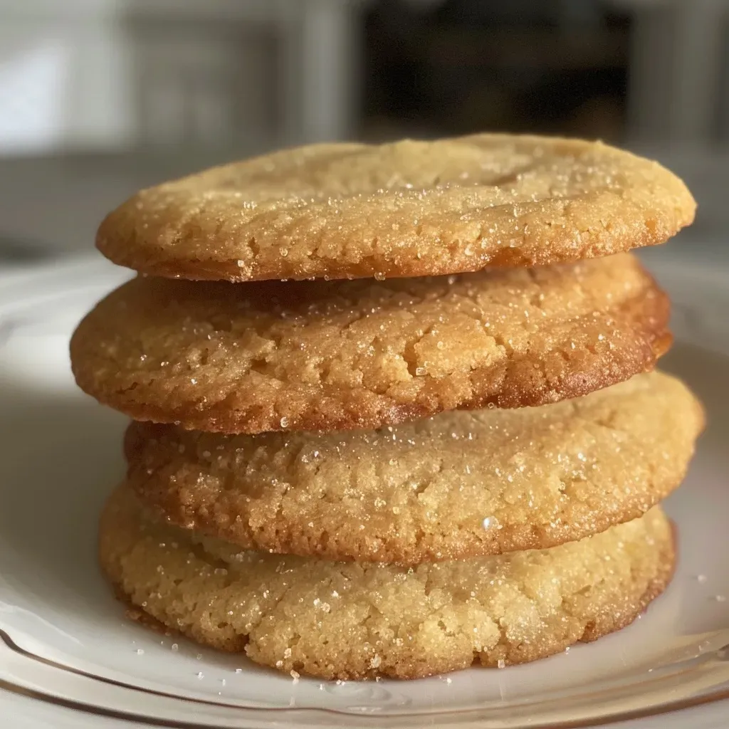 ['Close-up view of Lemon Almond Flour Cookies showcasing a golden-brown exterior.', 'Side profile of freshly baked Lemon Almond Flour Cookies arranged on a rustic plate.', 'A stack of Lemon Almond Flour Cookies with a dusting of confectioners sugar and lemon zest.', 'Juicy Lemon Almond Flour Cookies displaying a soft texture and lemony glaze.']