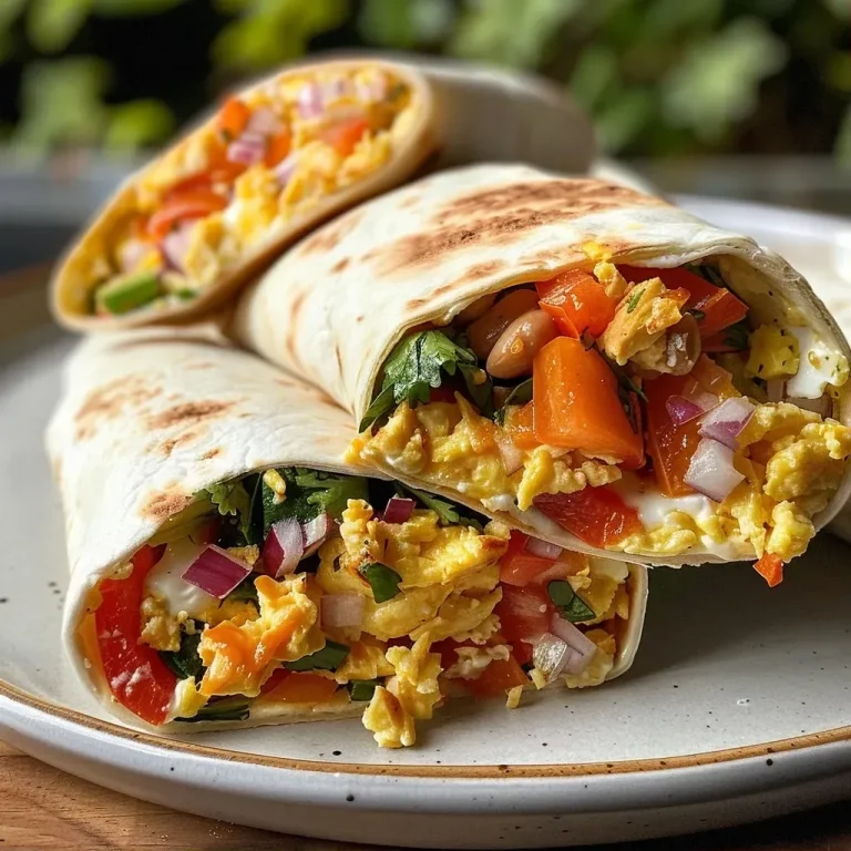 ['Close-up view of a delicious egg white breakfast burrito filled with colorful vegetables and cheese.', 'Side view of a wrapped breakfast burrito showcasing egg whites, bell peppers, and black beans.', 'Juicy egg white breakfast burrito with fresh spinach and cheese, ready to eat.', 'Savory make-ahead breakfast burrito displaying layers of egg whites and vibrant ingredients.']