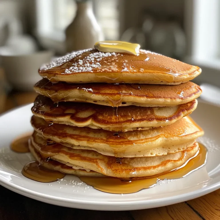Delightful Gluten Free Pancakes for a Joyful Morning Close-up of fluffy gluten-free pancakes stacked with a golden brown surface.