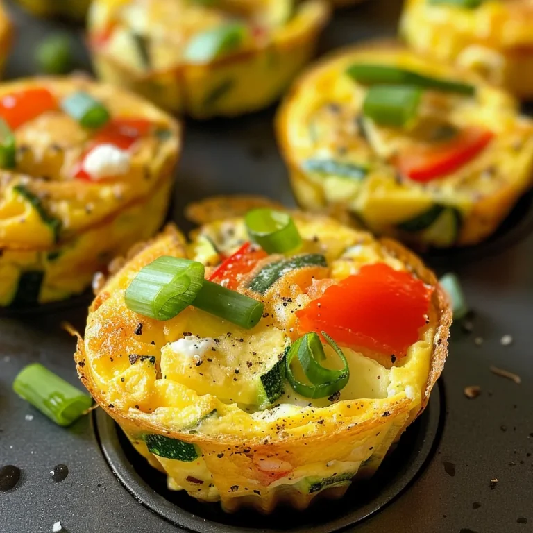 Nourishing Egg White Frittata Muffins for Effortless Meal Prep Side view of colorful veggie-packed egg white frittata muffins on a wooden surface.