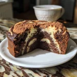 Close-up view of a healthy chocolate cake with a rich frosting and a moist texture.