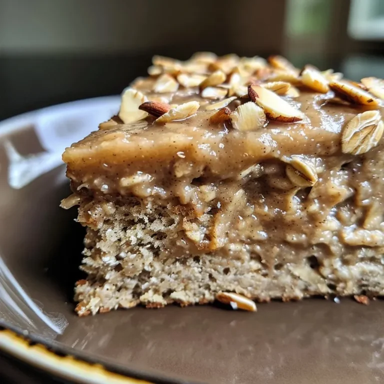 ['Close-up view of a moist vegan oat cake with a rich, golden-brown crust.', 'Side view of a slice of vegan oat cake, showcasing its fluffy texture and ingredients.', 'Juicy vegan oat cake displayed on a plate, highlighting its delicious layers and moist interior.', 'A detailed shot of a vegan oat cake slice, emphasizing the soft crumb and toppings.']