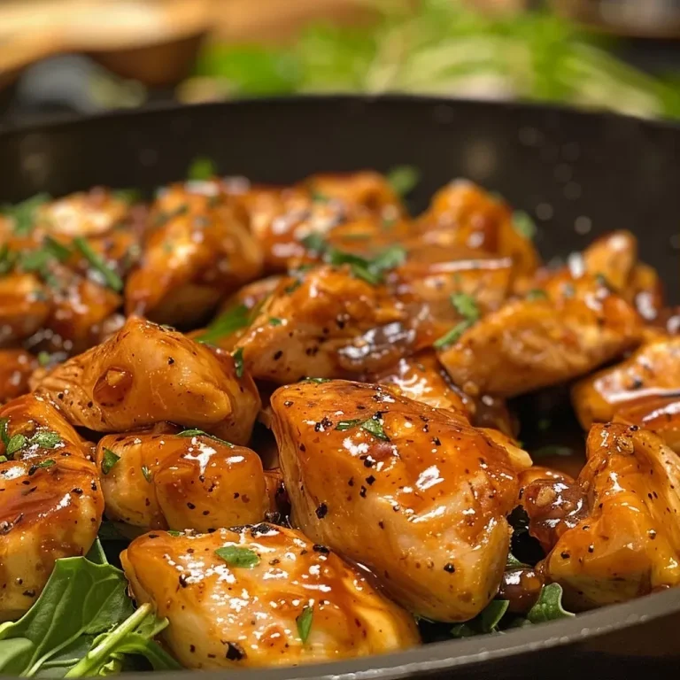 ['Juicy barbecue chicken pieces in a skillet, garnished with herbs.', 'Close-up of a colorful barbecue chicken skillet filled with diced chicken.', 'Flavorful barbecue chicken skillet with a rich sauce and fresh ingredients.', 'Gloriously cooked barbecue chicken in a non-stick skillet, ready to serve.']