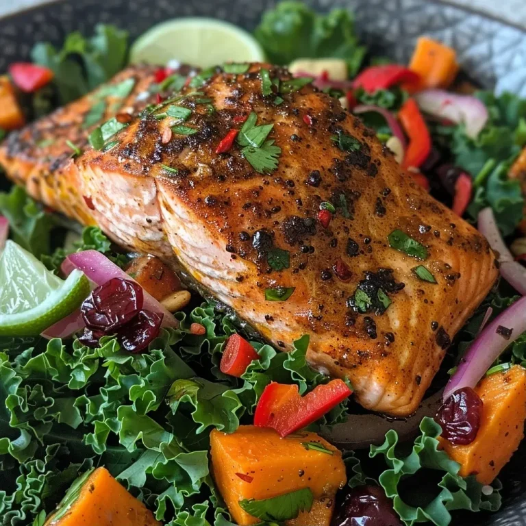 ['A close-up side view of juicy Cajun salmon on a plate.', 'Detailed image of a piece of Cajun salmon showing its vibrant seasoning.', 'Side view of a succulent Cajun salmon fillet glistening with olive oil.', 'Close-up of Cajun salmon garnished with paprika and herbs.']