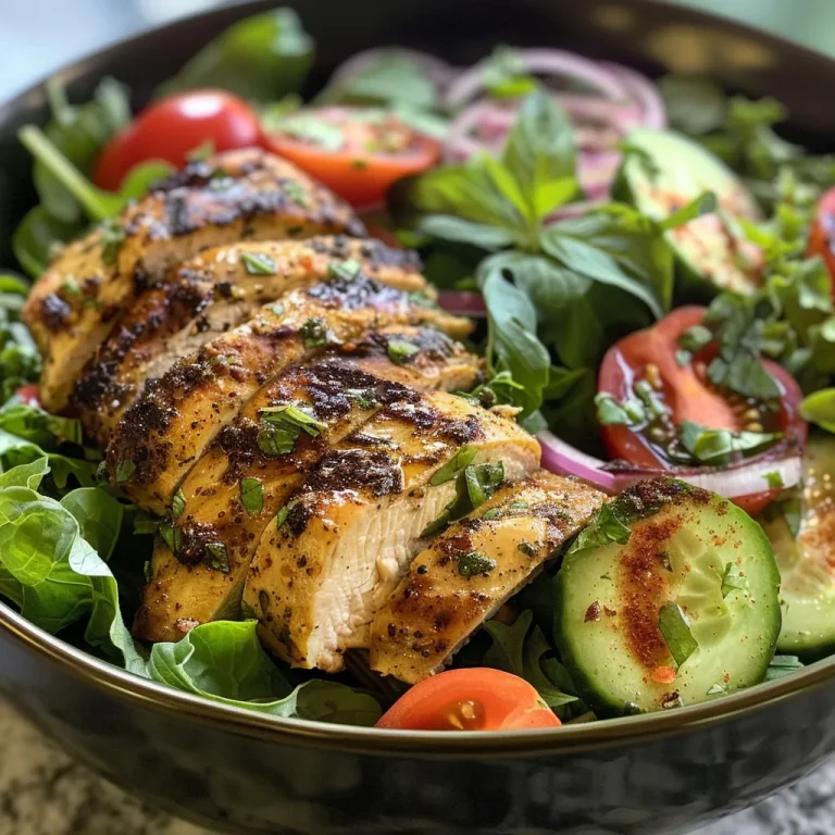 ['Close-up view of a vibrant tender chicken herb salad featuring fresh ingredients.', 'Side view of a delicious salad with juicy chicken, mixed greens, and colorful vegetables.', 'A mouthwatering salad displaying sliced chicken, cherry tomatoes, cucumbers, and herbs.', 'Detailed image of a herb salad with tender chicken, greens, and a colorful garnish.']