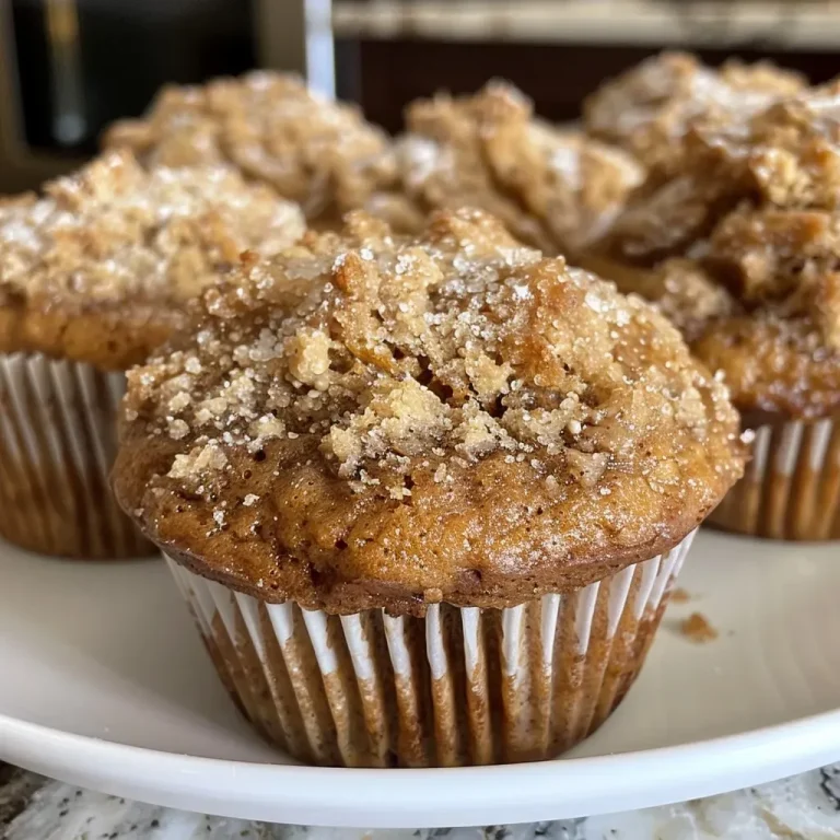 ['Close-up view of a freshly baked Apple Butter Muffin with a golden-brown top.', 'Side view of fluffy Apple Butter Muffins with a coarse sugar topping.', 'Juicy Apple Butter Muffins displayed on a rustic wooden surface.', 'A single Apple Butter Muffin showcasing its moist interior and spiced aroma.']