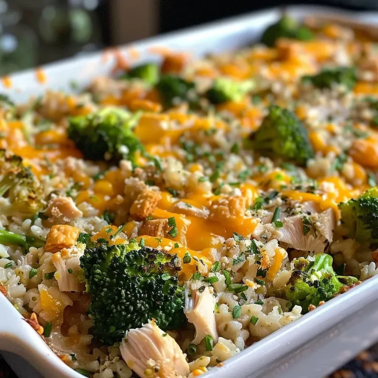 ['A close-up view of a Chicken Broccoli Rice Casserole, showcasing layers of chicken, broccoli, and melted cheese.', 'Side view of a Chicken Broccoli Rice Casserole, highlighting crispy topping and creamy filling with vibrant broccoli florets.', 'Juicy Chicken Broccoli Rice Casserole with a golden breadcrumb topping, featuring chunks of chicken and fresh broccoli.', 'A delicious Chicken Broccoli Rice Casserole, revealing creamy texture and colorful ingredients in a baking dish.']