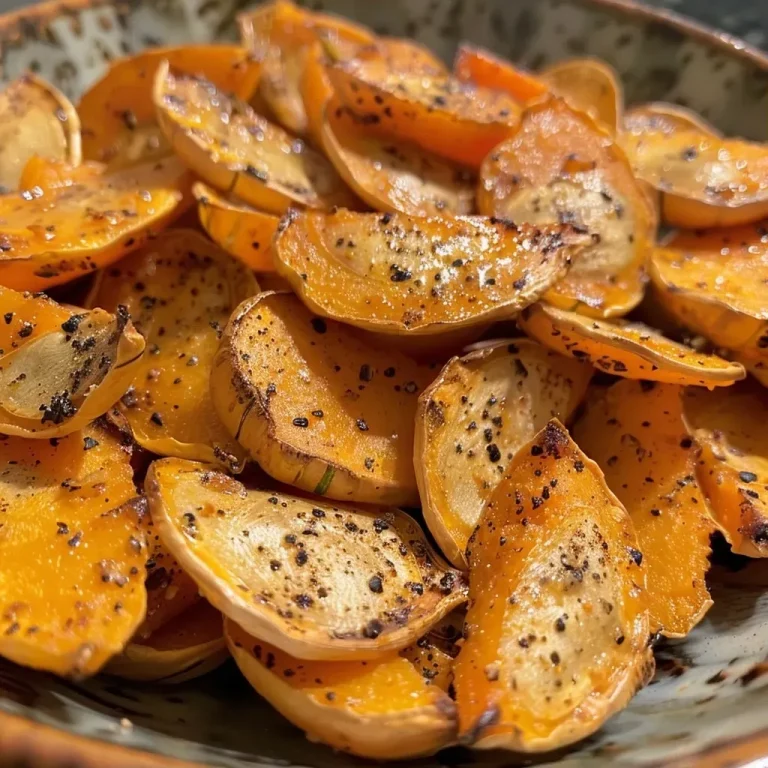 ['Close-up of roasted butternut squash seeds with a golden brown sheen.', 'A side view of crunchy, seasoned butternut squash seeds on a wooden surface.', 'Freshly roasted butternut squash seeds sprinkled with spices and glistening.', 'A collection of delicious roasted butternut squash seeds arranged appetizingly.']