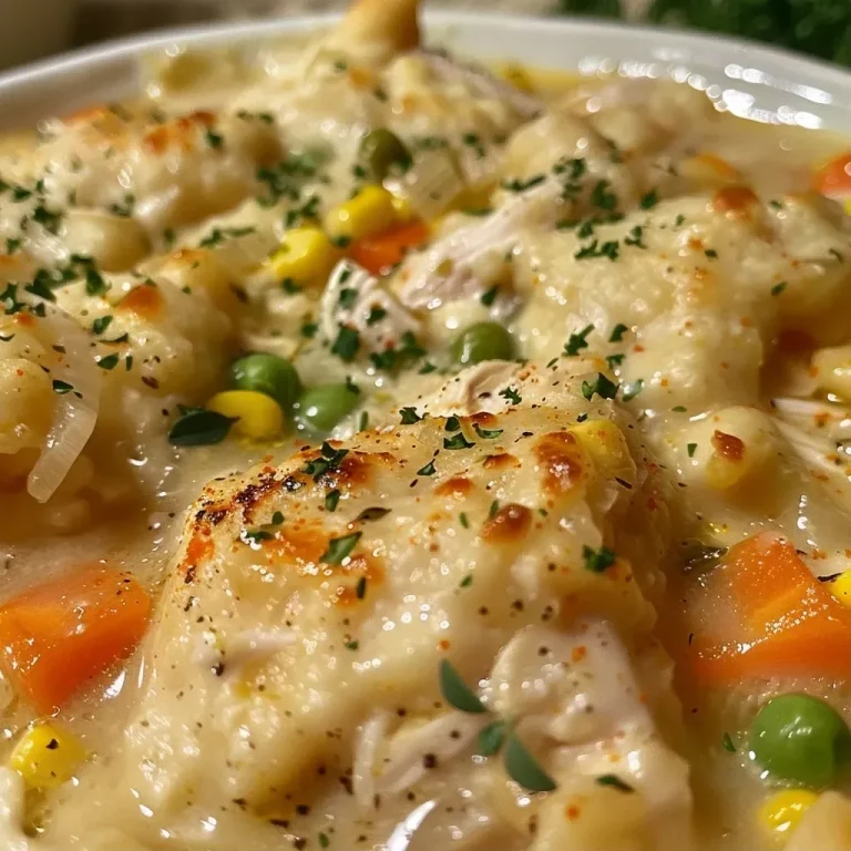 ['Close-up view of a bowl of slow cooker chicken and dumplings with visible chicken pieces and fluffy dumplings.', 'Side view of a hearty bowl of chicken and dumplings, showcasing tender chicken and colorful vegetables.', 'Delicious slow cooker chicken and dumplings served in a rustic bowl, emphasizing its creamy texture.', 'A warm serving of chicken and dumplings with herbs sprinkled on top, highlighting the comfort food appeal.']