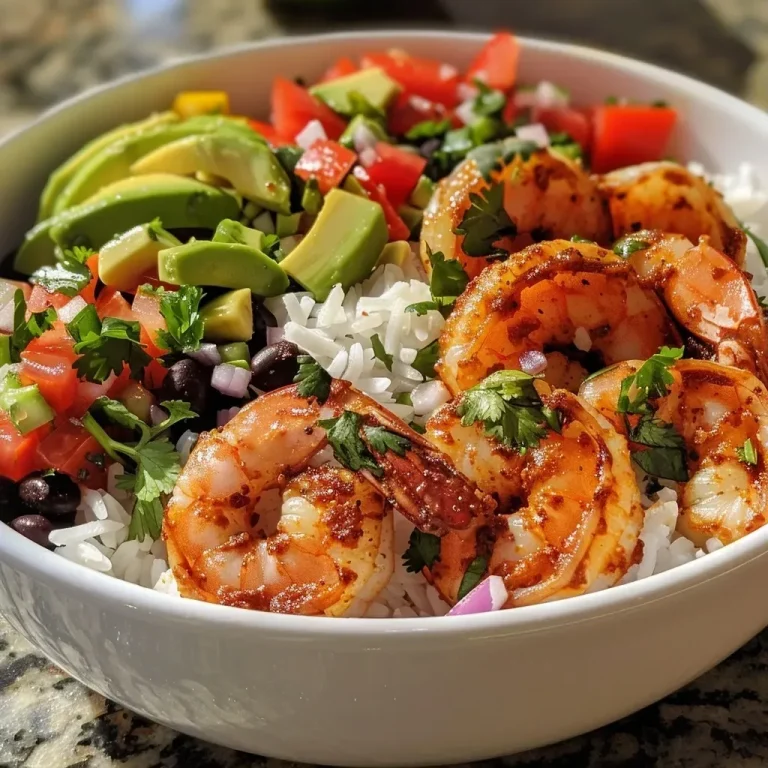 Brighten Your Day with a Refreshing Summer Shrimp Bowl A vibrant Summer Shrimp Bowl featuring colorful ingredients.